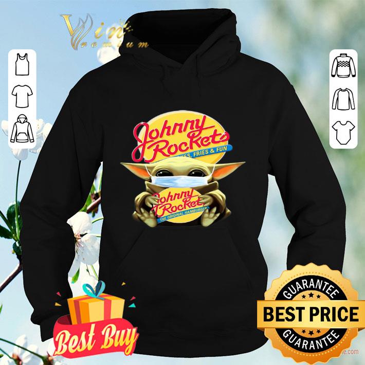1e414490 star wars baby yoda mask hug johnny rockets hamburger covid 19 shirt 4 - Star Wars Baby Yoda Mask Hug Johnny Rockets Hamburger Covid-19 shirt