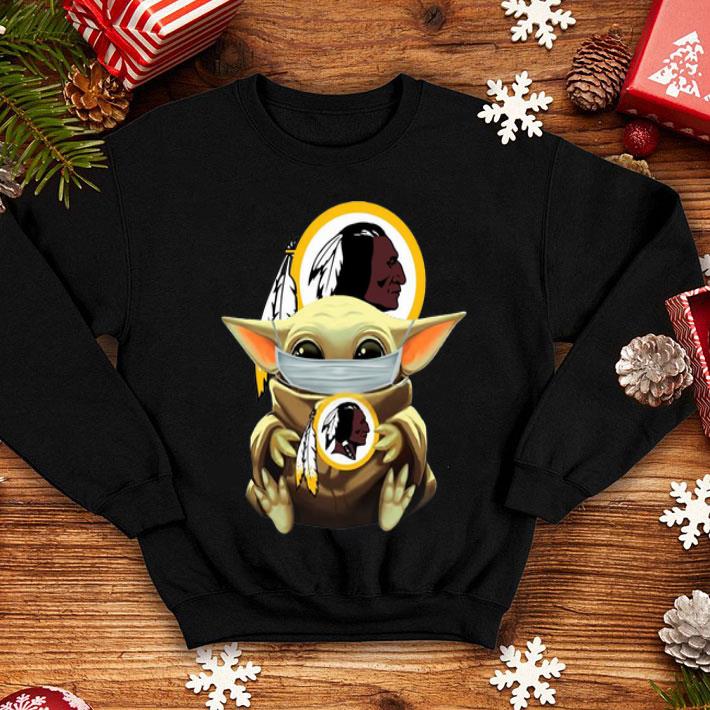 Star Wars Baby Yoda Face Mask Washington Redskins shirt