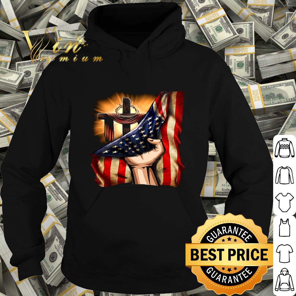 2fd5b891 cross christ jesus god america flag shirt 4 - Cross Christ Jesus God America Flag shirt
