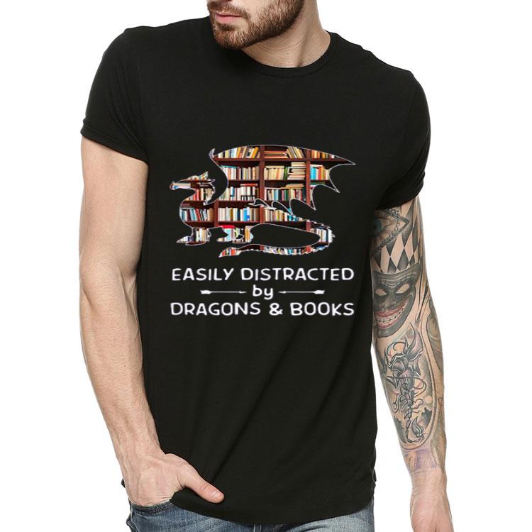 37693ffa top easily distracted by dragons and books shirt 4 - Top Easily Distracted By Dragons And Books Shirt
