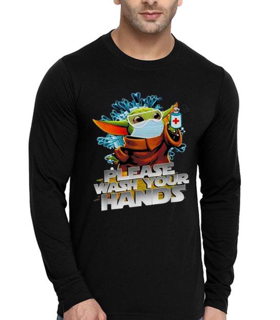 Hot Baby Yoda Please Wash Your Hands shirt