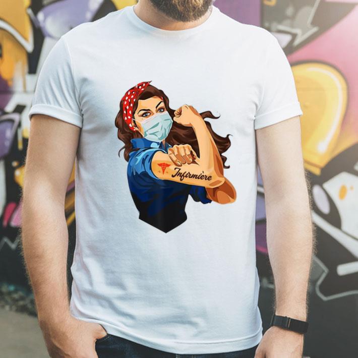 3c3dd0bd strong woman tattoo infirmiere covid 19 shirt 4 - Strong Woman Tattoo Infirmiere Covid-19 shirt