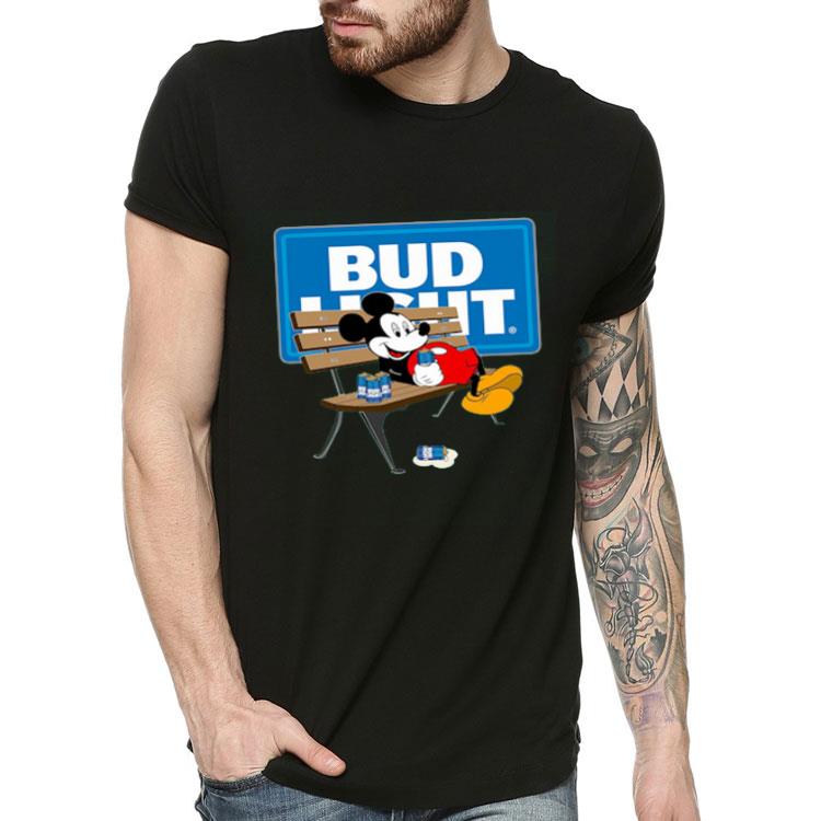 Top Mickey Mouse Drinking Bud Light shirt