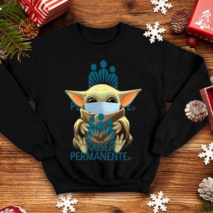 Star Wars Baby Yoda Mask Hug Kaiser Permanente Covid-19 shirt