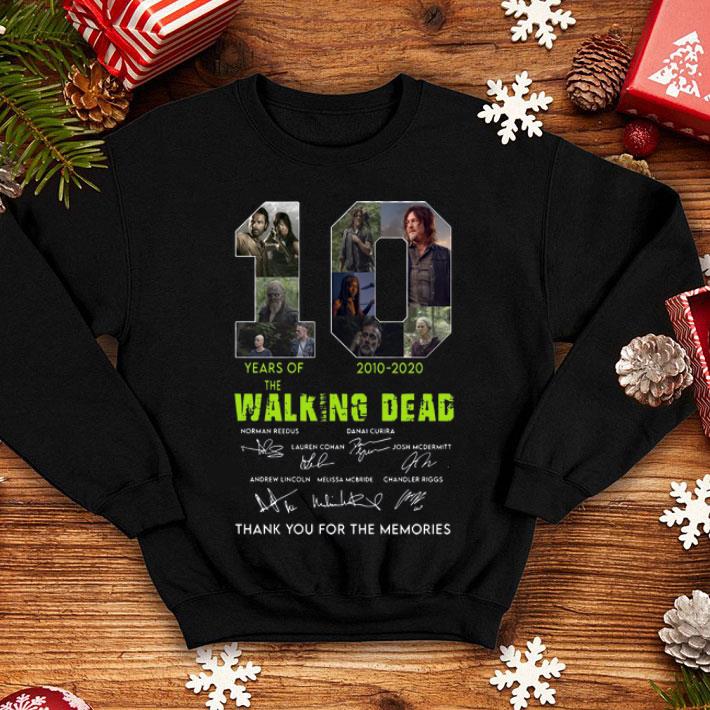 10 Years Of The Walking Dead Thank You For The Memories Signatures shirt 1 10 Years Of The Walking Dead Thank You For The Memories Signatures shirt