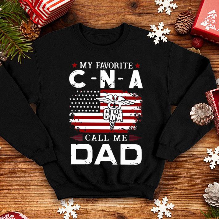 My Favorite CNA Call Me Dad American Flag shirt