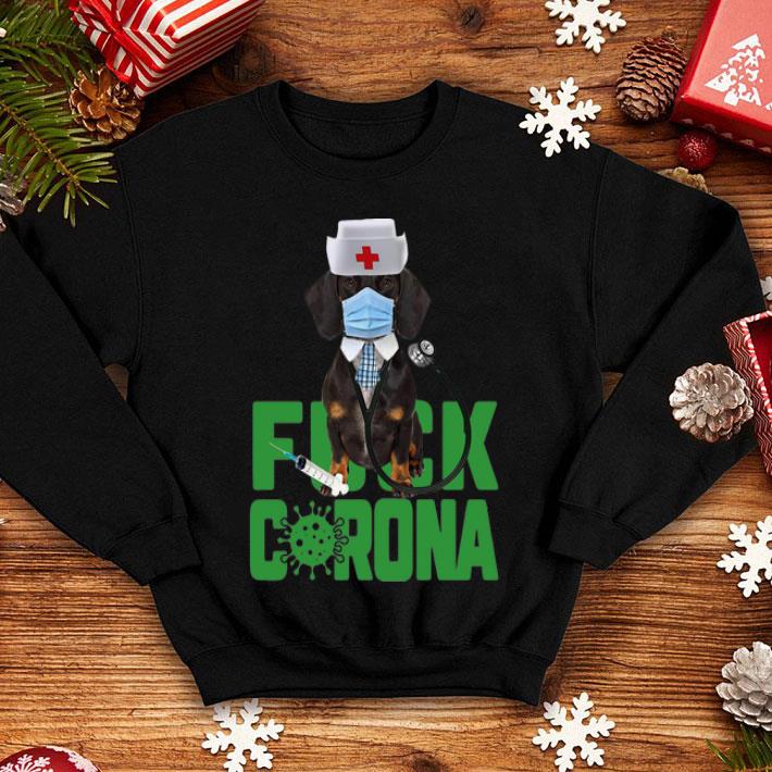 Dachshund Doctor Face Mask Fuck Corona shirt 12 Dachshund Doctor Face Mask Fuck Corona shirt