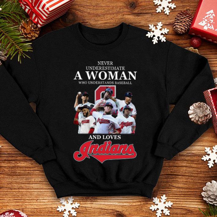 Never Underestimate A Woman Who Understands Baseball And Loves Indians shirt 8 Never Underestimate A Woman Who Understands Baseball And Loves Indians shirt