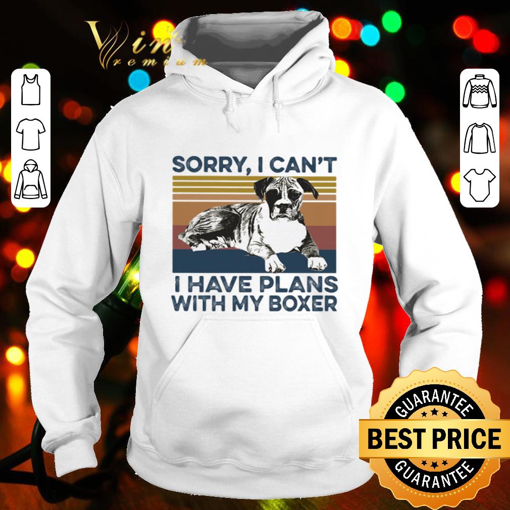 65f81df9 sorry i can t i have plans with my boxer vintage shirt 4 - Sorry I can’t I have plans with my boxer vintage shirt
