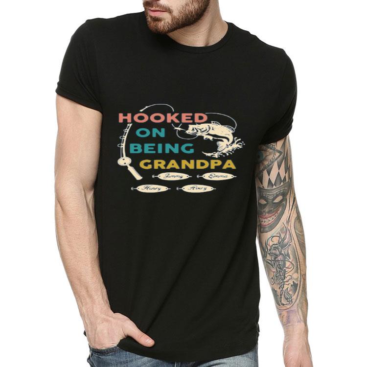 Nice Hooked By Being Fishing Father’s Day Personalized shirt 10 Nice Hooked By Being Fishing Father’s Day Personalized shirt