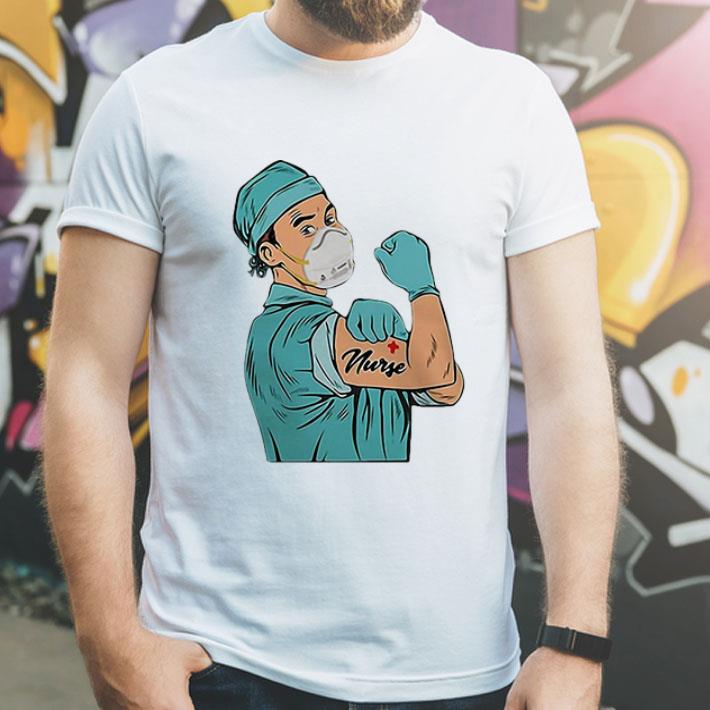 Strong Doctor Mask Tattoos Nurse shirt