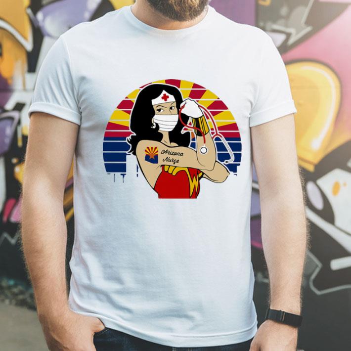 Vintage Wonder Woman Tattoos Arizona Nurse Covid-19 shirt