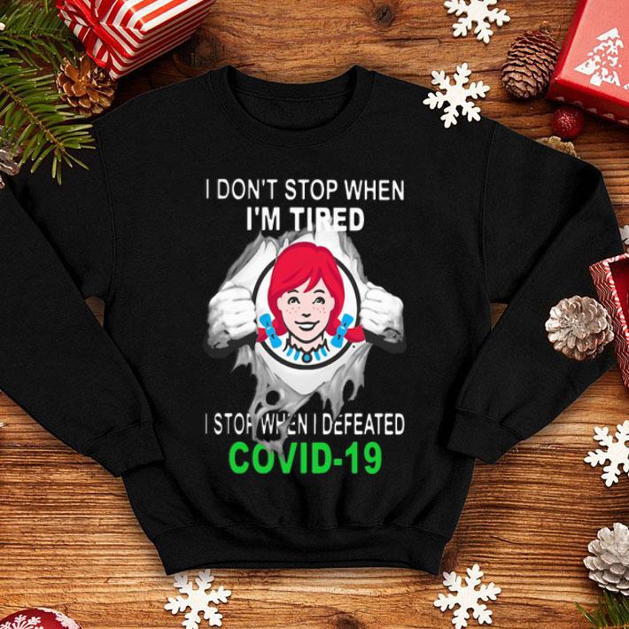 6fc1daa1 wendy s blood inside i stop when i defeated covid 19 shirt 4 - Wendy’s Blood Inside I Stop When I Defeated Covid-19 shirt