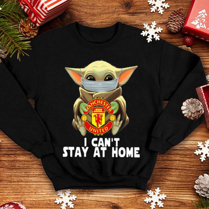 Star Wars Baby Yoda Mask Manchester United I Can’t Stay At Home shirt