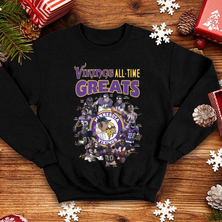 7e3c63c1 minnesota vikings all time greats signatures shirt 4 - Minnesota Vikings All-time Greats Signatures shirt