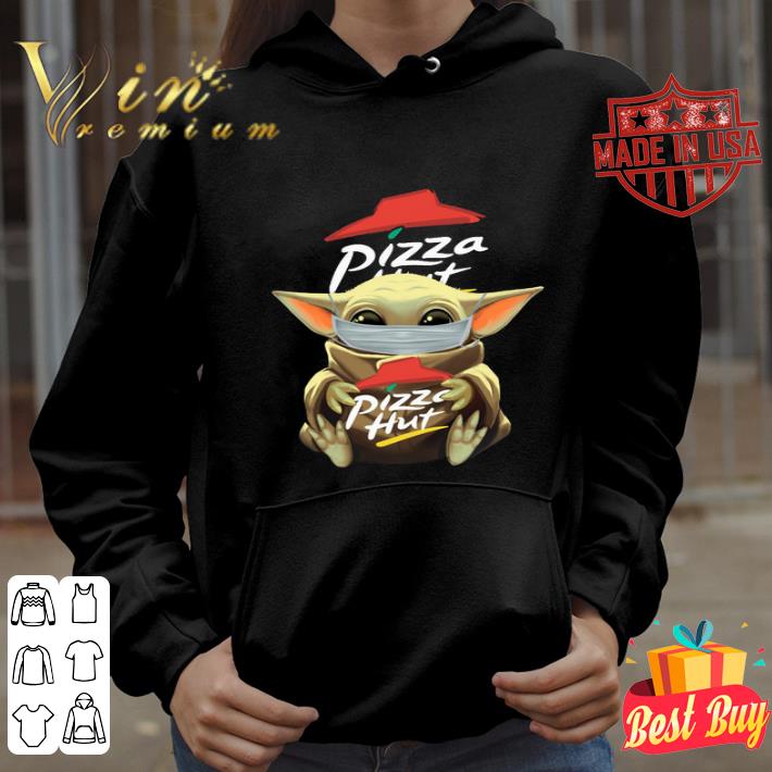 8308c263 baby yoda mask hug pizza hut coronavirus shirt 4 - Baby Yoda mask hug Pizza Hut coronavirus shirt