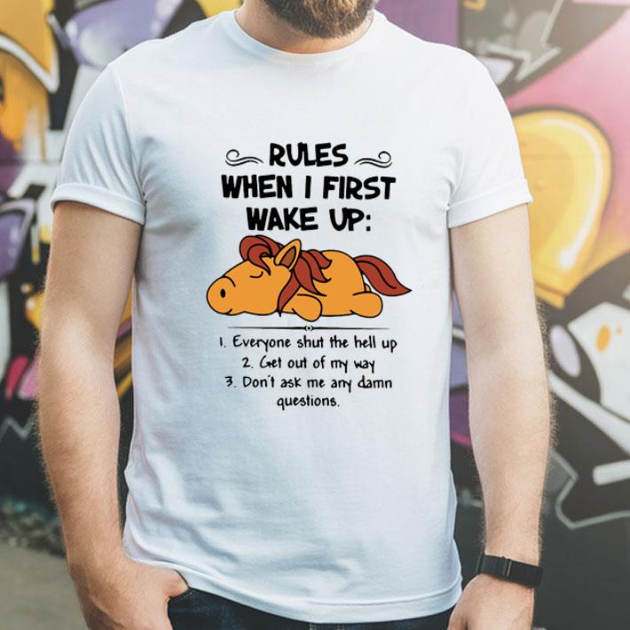 Horse Rules When I First Wake Up shirt 838c761d horse rules when i first wake up shirt 4 - Horse Rules When I First Wake Up shirt