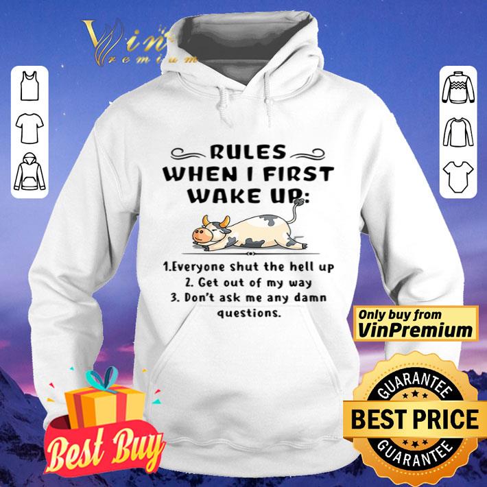 8431f95b cow rules when i first wake up shirt 4 - Cow Rules When I First Wake Up shirt