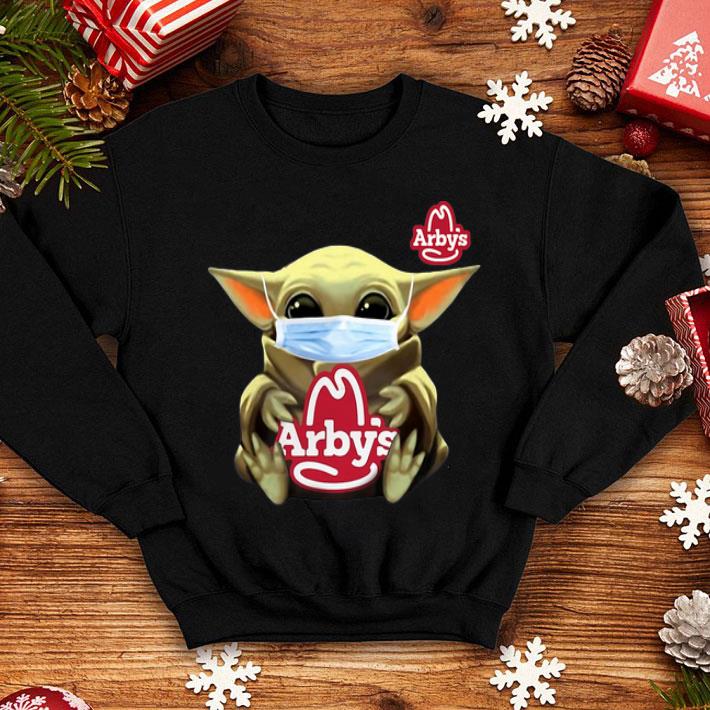 Star Wars Baby Yoda Face Mask Hug Arby’s Covid-19 shirt