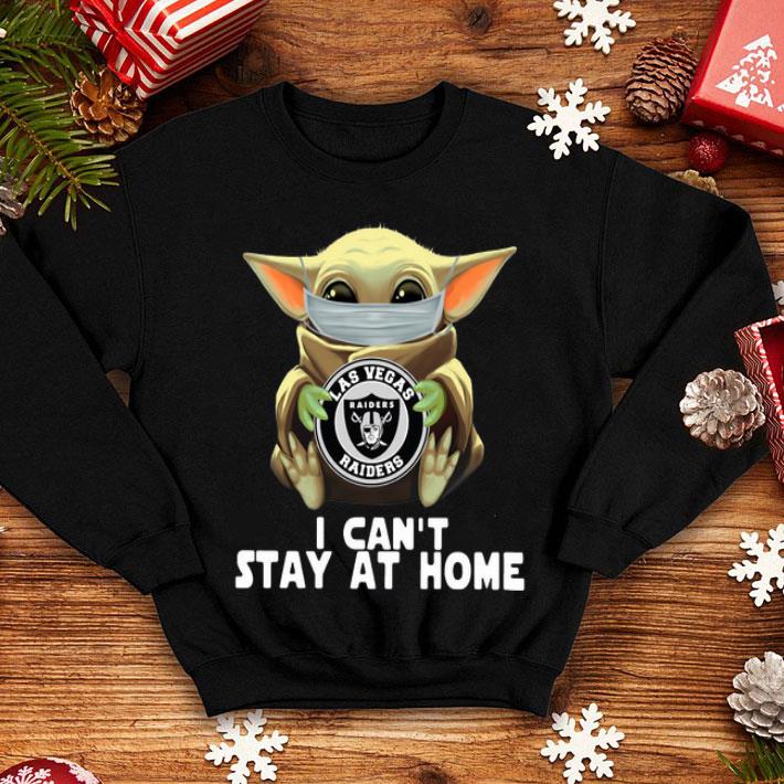 Star Wars Baby Yoda Mask Las Vegas Raiders I Can’t Stay At Home shirt