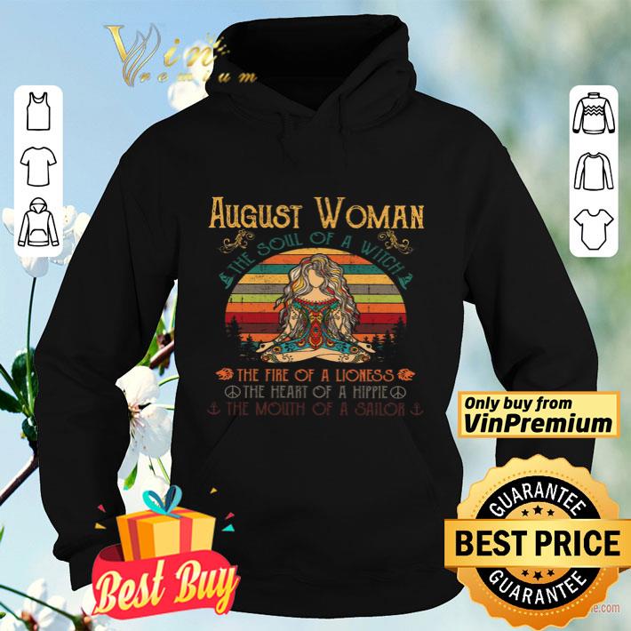 8e720dbe girl yoga august woman the soul of a witch the fire of a lioness vintage shirt 4 - Girl Yoga August Woman The Soul Of A Witch The Fire Of A Lioness Vintage shirt