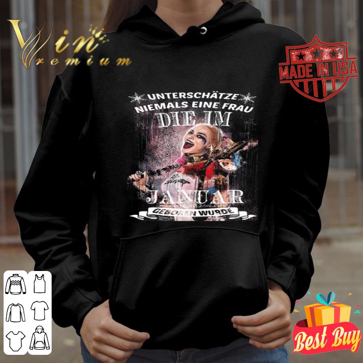 Harley Quinn Unterschatze Niemals Eine Frau Die Im Januar Geboren Wurde shirt 90332f12 harley quinn unterschatze niemals eine frau die im januar geboren wurde shirt 4 - Harley Quinn Unterschatze Niemals Eine Frau Die Im Januar Geboren Wurde shirt