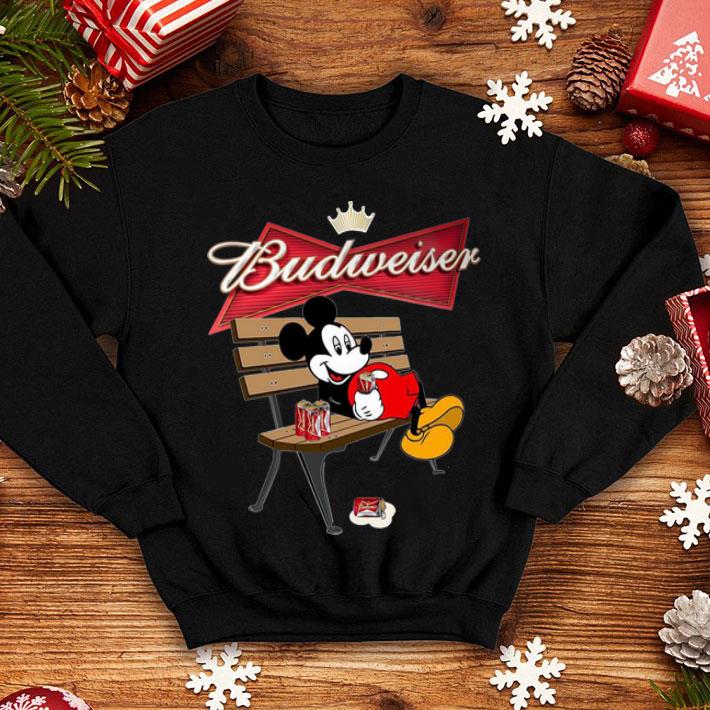 Mickey Mouse Drinking Budweiser Beer shirt 1 Mickey Mouse Drinking Budweiser Beer shirt