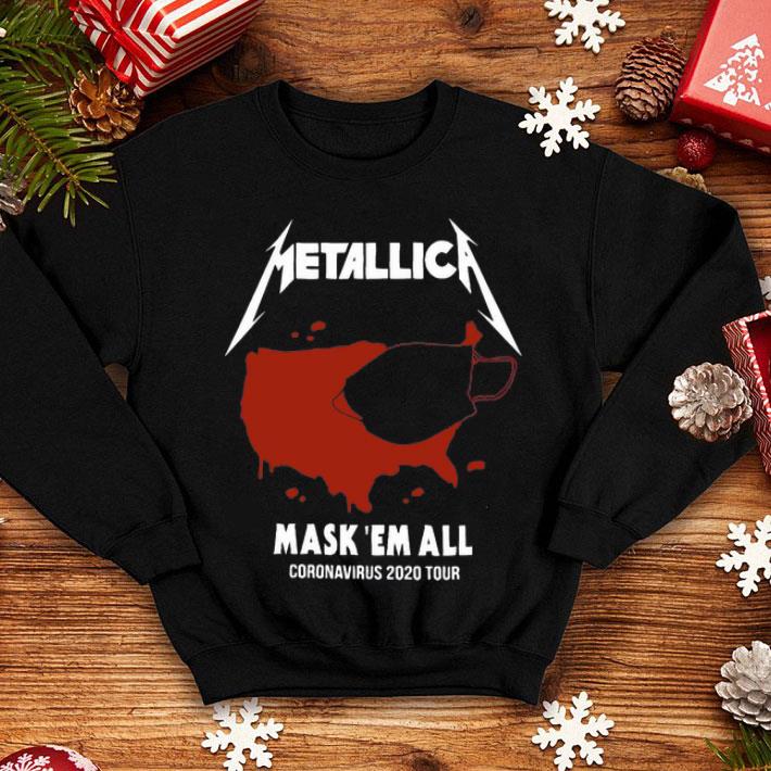 Metallica Mask 'Em All Coronavirus 2020 Tour American shirt