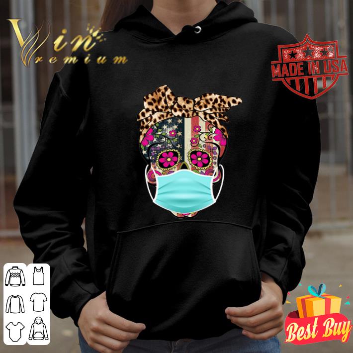 a3117643 sugar skull mask american leopard flag shirt 4 - Sugar skull mask American leopard flag shirt