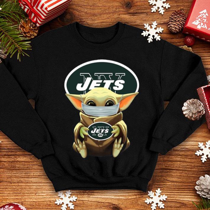 Star Wars Baby Yoda Face Mask Hug New York Jets shirt