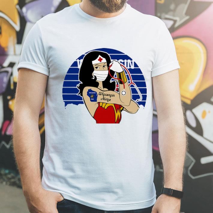 Vintage Wonder Woman Tattoos Wisconsin Nurse Covid-19 shirt 12 Vintage Wonder Woman Tattoos Wisconsin Nurse Covid-19 shirt