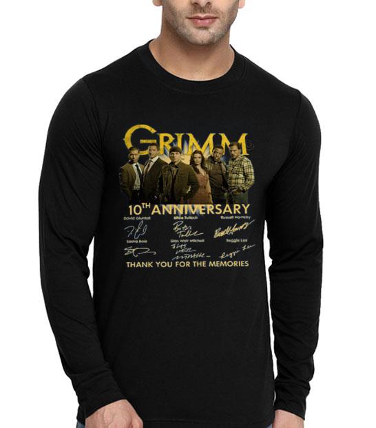 b9eb9f53 hot grimm 10th anniversary thank you for the memories signature shirt 4 - Hot Grimm 10th Anniversary Thank You For The Memories Signature shirt