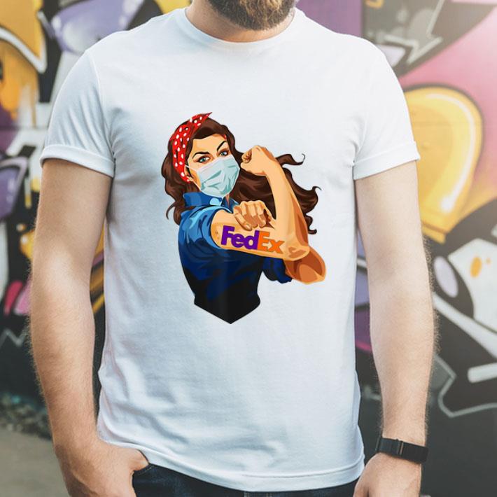 Strong Woman Tattoo FedEx Mask Covid-19 shirt 1 Strong Woman Tattoo FedEx Mask Covid-19 shirt