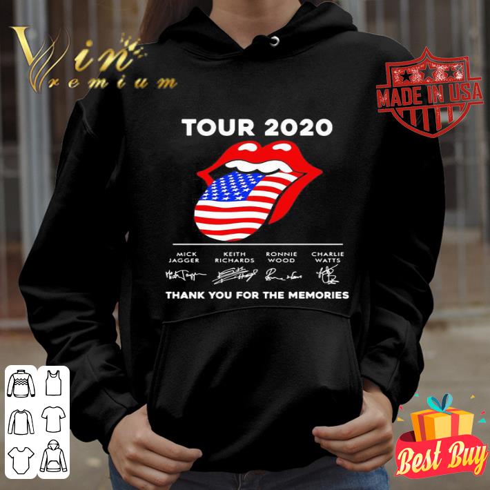 c25bc8b0 the rolling stones tour 2020 signatures american flag shirt 4 - The Rolling Stones Tour 2020 Signatures American Flag shirt