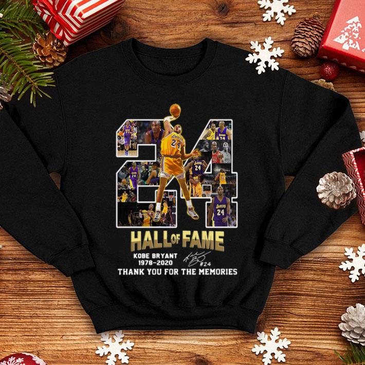 24 Hall Of Fame Kobe Bryant Thank You For The Memories Signature shirt 1 24 Hall Of Fame Kobe Bryant Thank You For The Memories Signature shirt