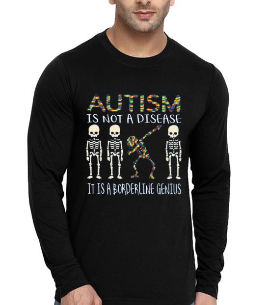 cb15b99e hot autism is not a disease autism skeleton awareness shirt 4 - Hot Autism Is Not A Disease Autism Skeleton Awareness shirt