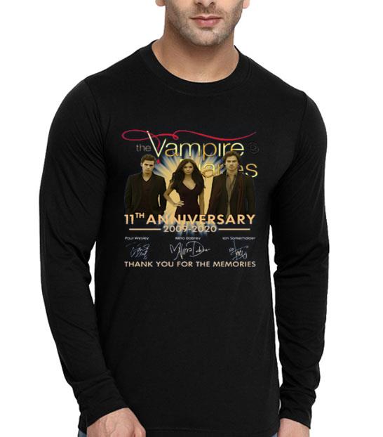 Hot The Vampire Diaries 11th Anniversary 2009-2020 Signatures Thank You For The Memories shirt 10 Hot The Vampire Diaries 11th Anniversary 2009-2020 Signatures Thank You For The Memories shirt