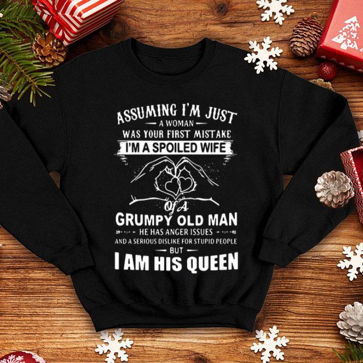 Assuming I’m Just A Woman Was Your First Mistake I’m A Spoiled Wife shirt 1 Assuming I’m Just A Woman Was Your First Mistake I’m A Spoiled Wife shirt