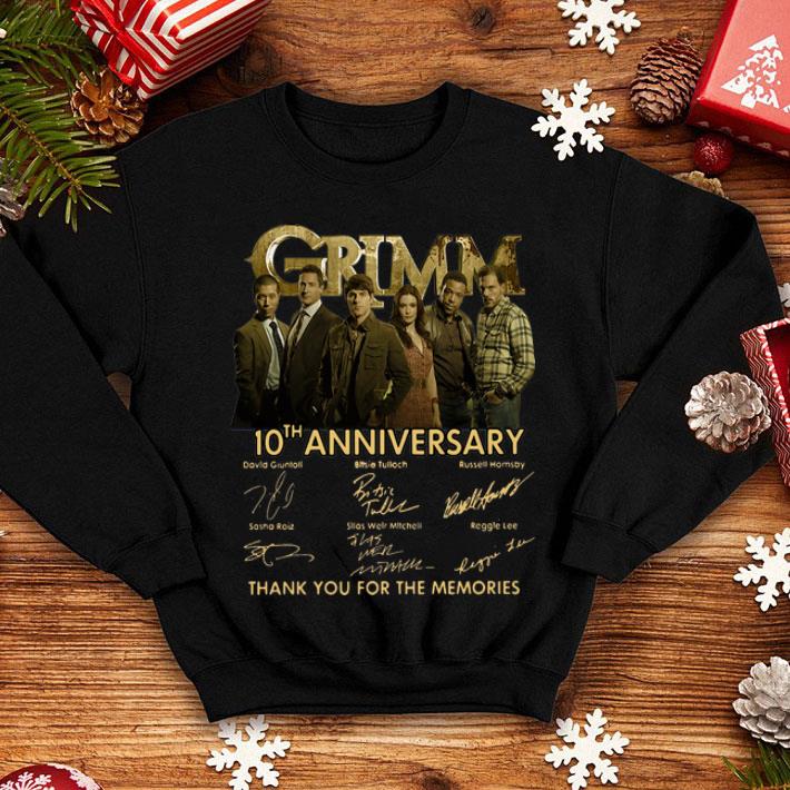 Grimm 10th Anniversary Thank You For The Memories Signatures shirt