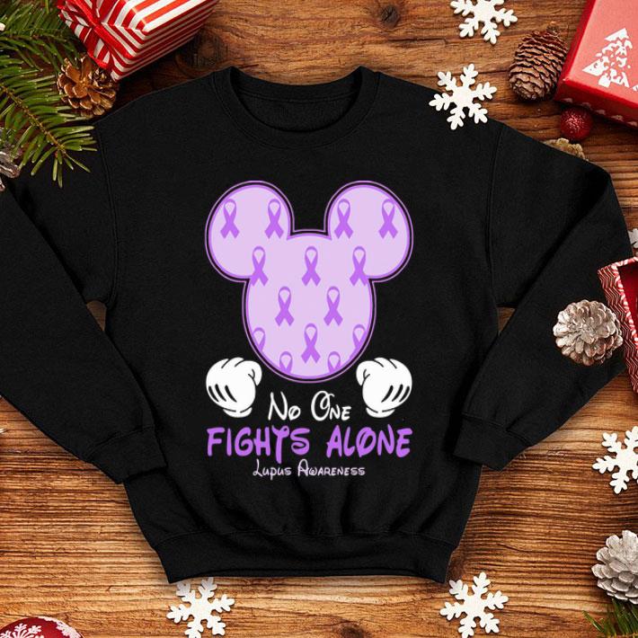 Disney Mickey Mouse No One Fights Alone Lupus Awareness shirt