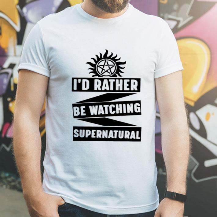 f00c6361 i d rather be watching supernatural shirt 4 - I'd Rather Be Watching Supernatural shirt