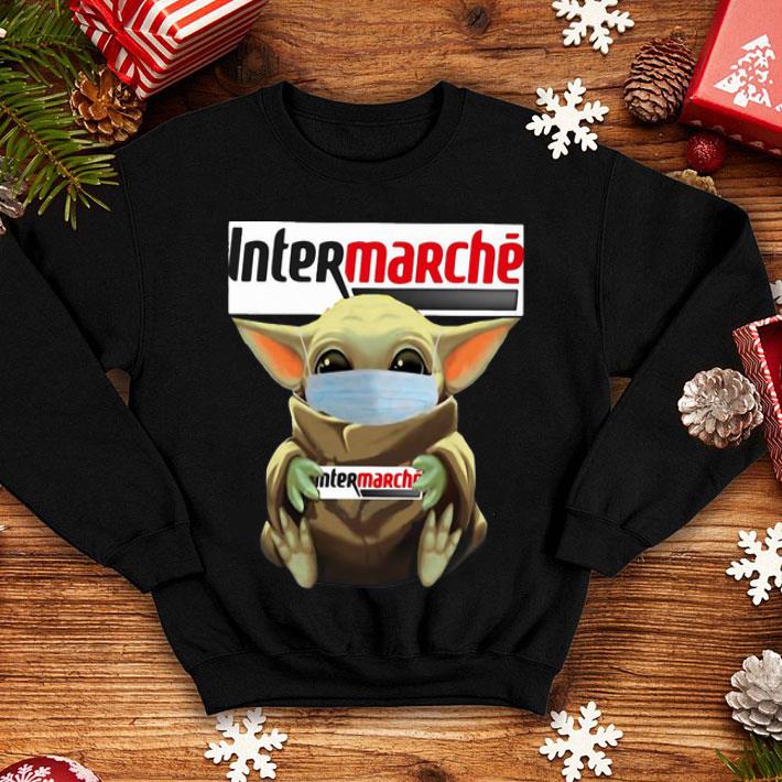 Star Wars Baby Yoda Face Mask Hug Intermarche shirt Star Wars Baby Yoda Face Mask Hug Intermarche shirt