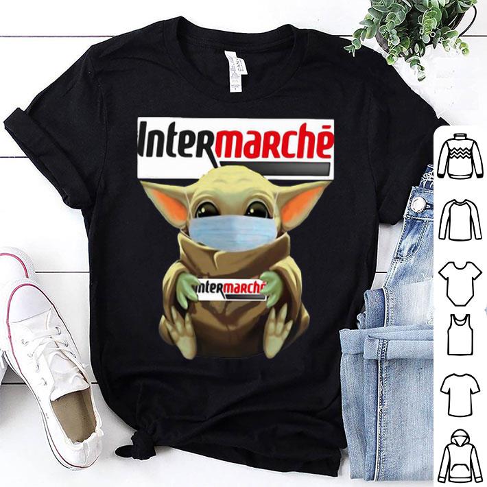 Star Wars Baby Yoda Face Mask Hug Intermarche shirt