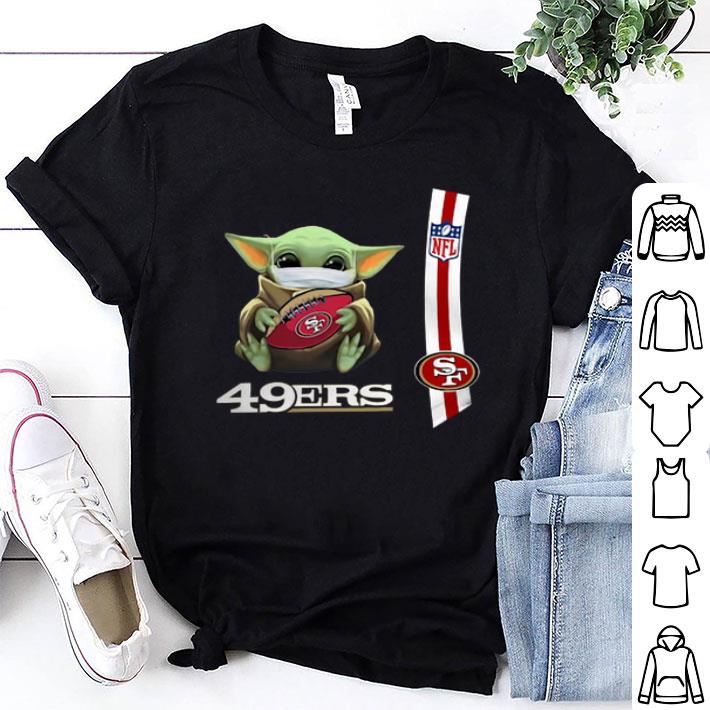 Star Wars Baby Yoda Mask San Francisco 49ers NFL Covid-19 shirt