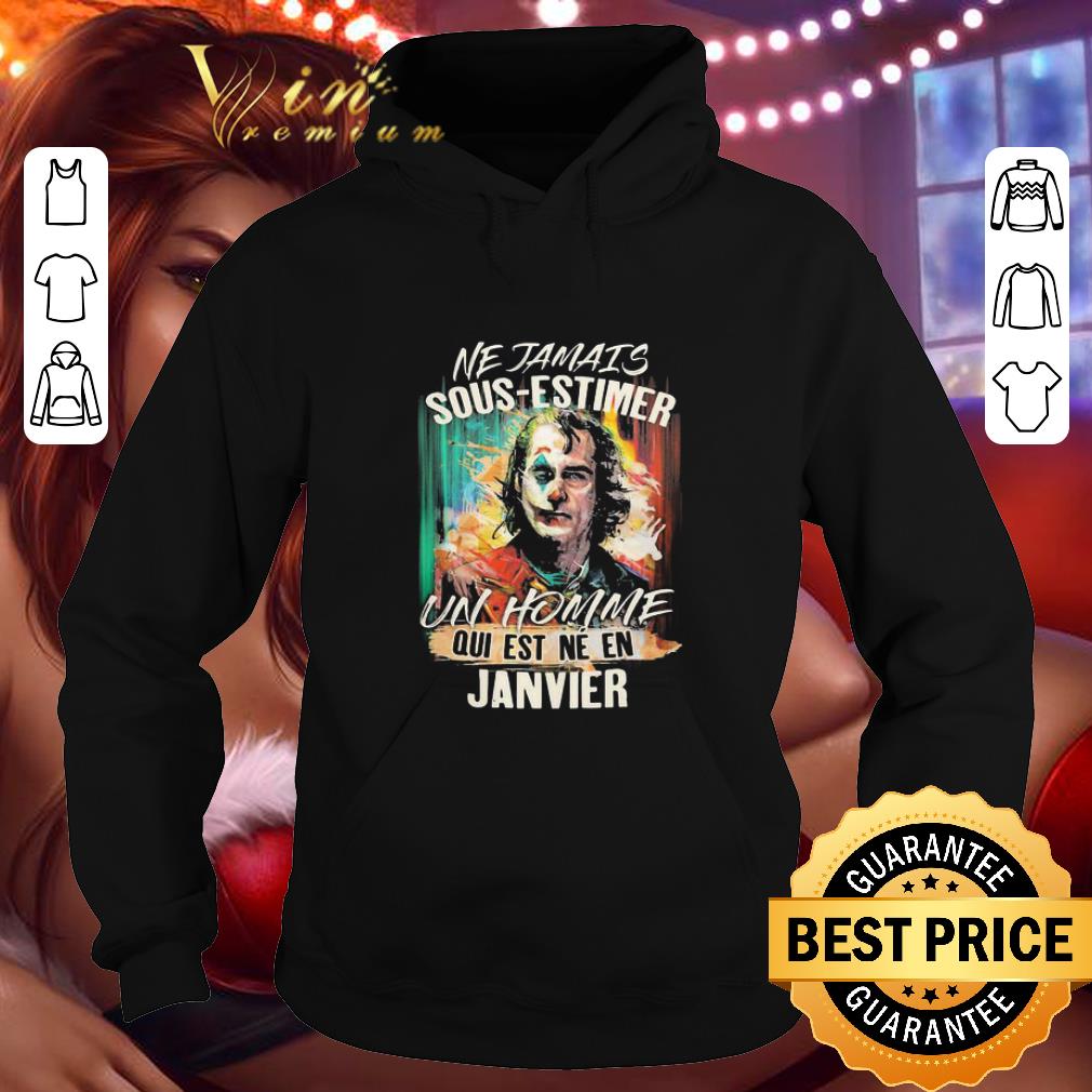 Joker ne jamais sous-estimer un homme qui est ne en janvier shirt