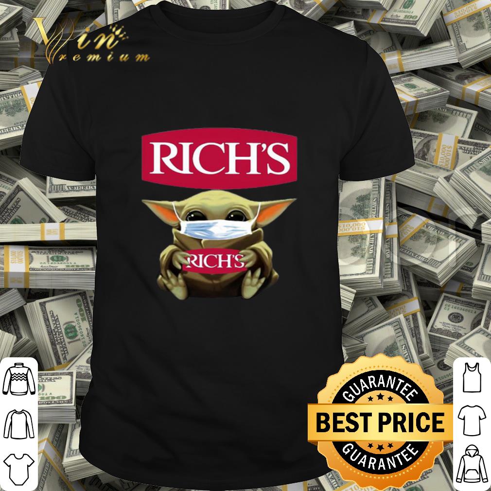 Baby Yoda mask Rich Products Covid-19 shirt
