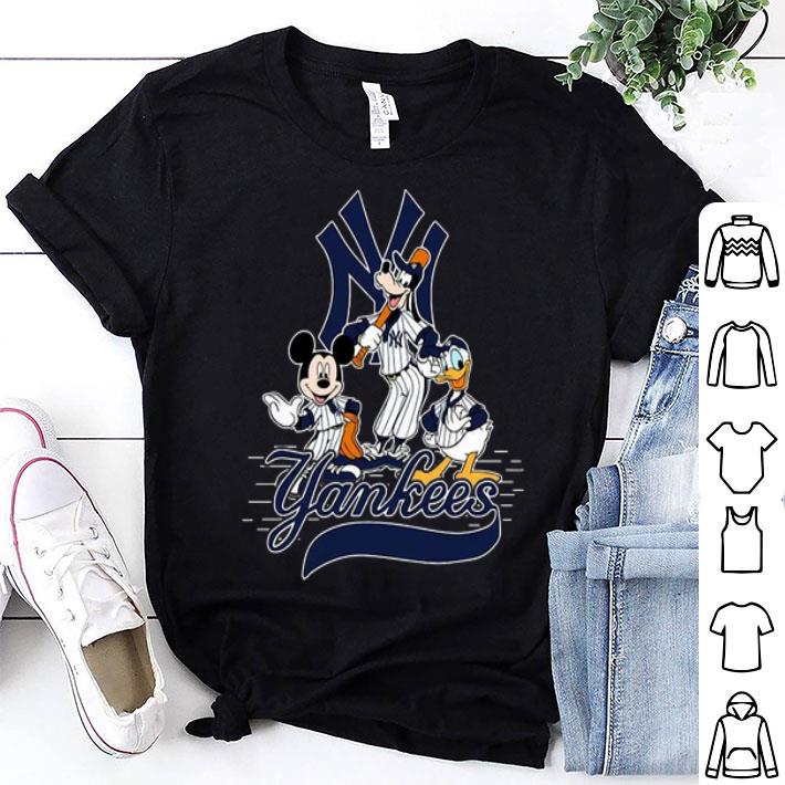MLB New York Yankees Mickey Mouse Pluto Donald Duck shirt