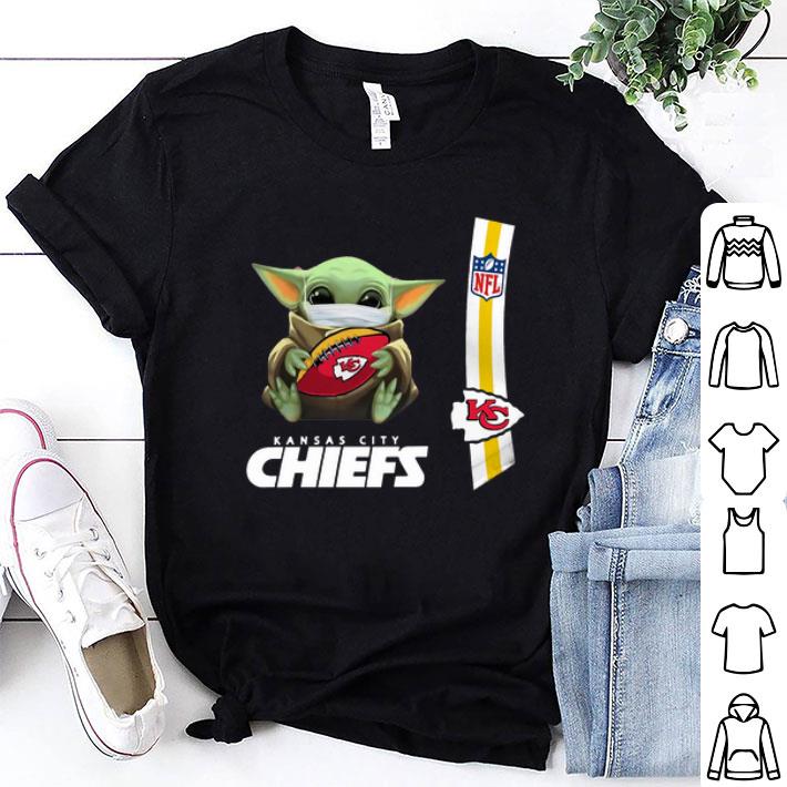 Star Wars Baby Yoda Mask Kansas City Chiefs NFL Covid-19 shirt