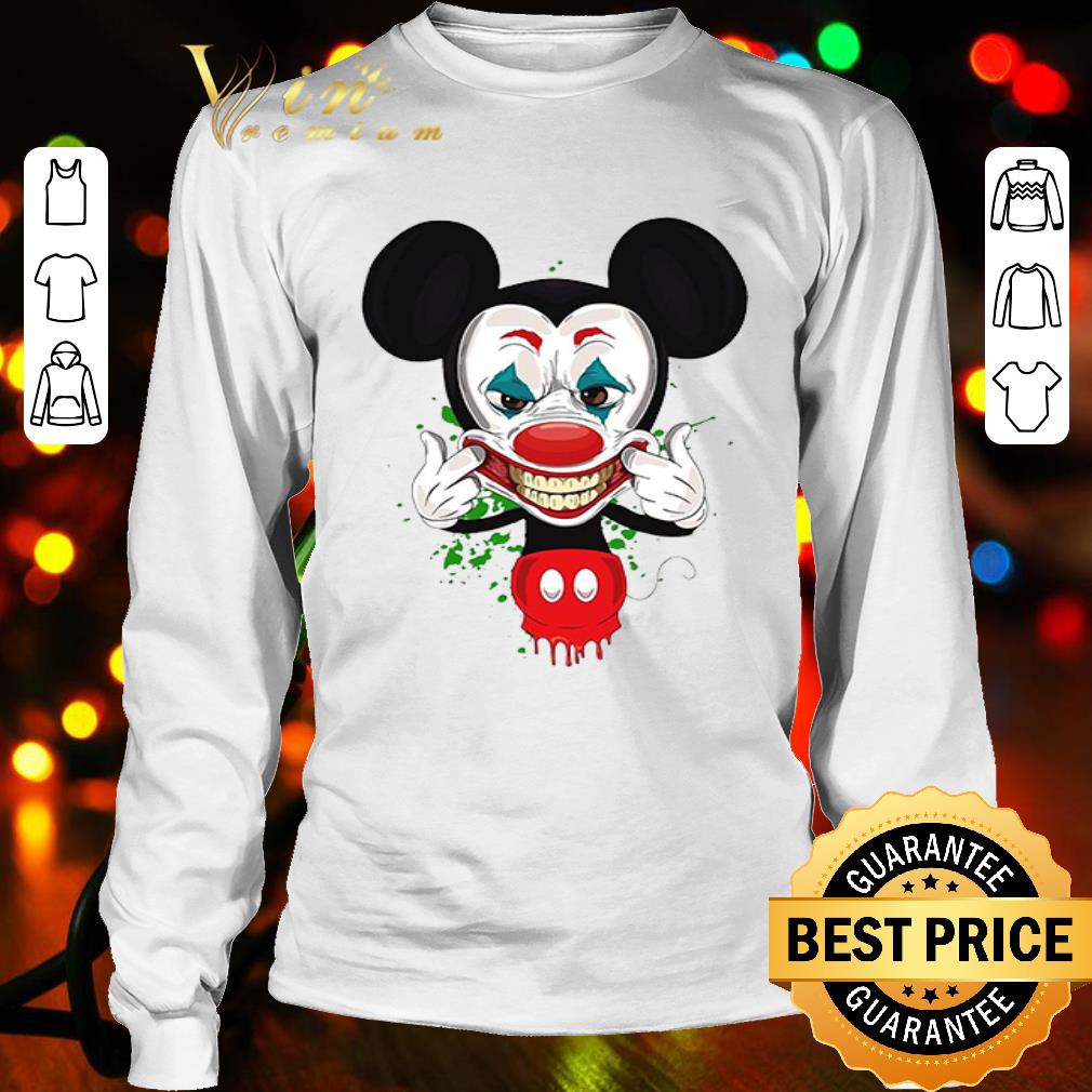 Mickey Mouse mashup Joker smile hahaha shirt Mickey Mouse mashup Joker smile hahaha shirt