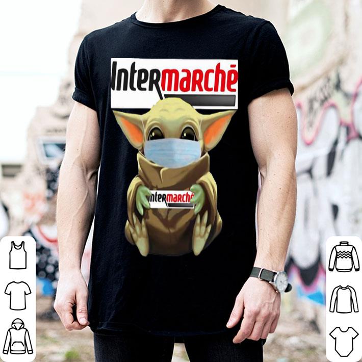 Star Wars Baby Yoda Face Mask Hug Intermarche shirt Star Wars Baby Yoda Face Mask Hug Intermarche shirt